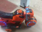 Kids' Electric Ride-On Motorcycle (Orange)