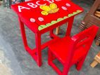 Kids tables and chairs red