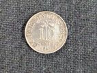 King George VI 10 Cents Silver Coin