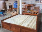 King Size 6 × 6½ Bed Teak Wood