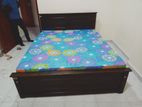 king size box bed with double layer mattress (E-7)