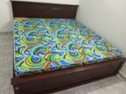 king size box bed with hybrid mattress (E-6)