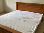 King Size Teak Bed (6'x6') with Mattress