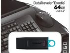 64GB DataTraveler Exodia USB Flash Drive 3.2
