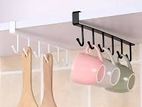 Kitchen Cabinet Under Shelf Hook with 6 Hooks