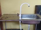 Kitchen sink with stand