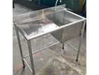 Stainless Steel Kitchen Sink with Table