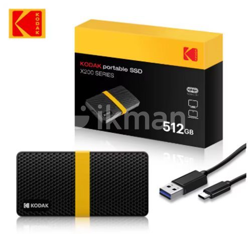Kodak Portable SSD X200 Series 512 GB Storage
