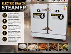කොමර්ෂල් කිචන් එකකට හොඳම තේරීම — 24 TRAY ELECTRIC RICE STEAMER!