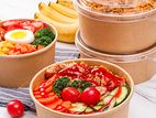Kraft Paper Bowls with Lids