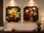 ක්‍රිස්ටල් මල් බිත්ති සැරසිලි [wall art] 🌺🔅