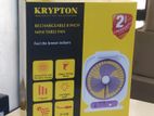 Krypton Rechargeable 8"mini Table Fan KNF222