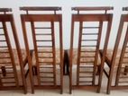 කුශන් කරන ලද තේක්ක පුටු 4 / Teak Chairs