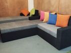 L Bed Sofa Set