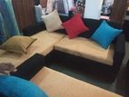 L Bed Sofa Set