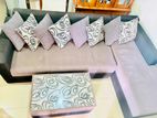 L Shape Box Sofa Cushion Set