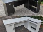L Shape Melamine Office Table