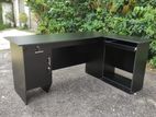 L shape Office Table Black 5.5x4ft