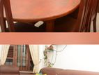 L shape sofa and 6 chair dining table for sale
