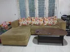 L Shape Sofa with Coffee Table