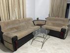 L - Shaped Sofa Set with Table