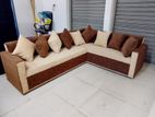 L Sofa Brown