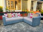 L Sofa ( coner )Full Fabric with Stool and 8 Pillows Code 7189