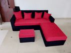 L Sofa Red