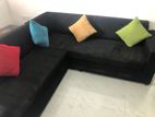 L Sofa Set with Pillows