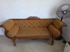 L Sofa with Granite Table and Teak Kavichi