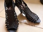 Ladies Black Strappy High Heel Sandals – UK 5 (25.5cm) 38