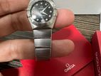 Ladies Omega Constellation Black Diamond Dial Watch