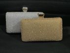Lady Clutches Purse for Party Ware Gold and Silver