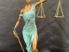 ''Lady justice'' -Made of Bronze on Marble Base