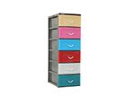 large 6d draqer cupboard economy-Bule/Pink - Ddc04e(6d)-Bl