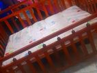Large Baby Cot - Mahogany Timber