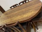 Large Dining Table with Chairs