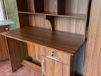 Large study table with rack