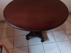Antique Large Teak Wooden Round Table