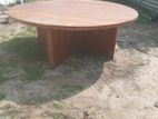 Large Teak Wooden Round Table