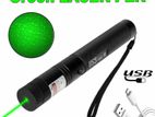Laser Pointer Strong Red Beam 8km Distance / USB Rechargeable new ...