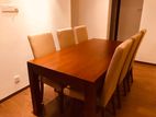Latest Dinning Table with 6 Cushion Chairs -Li 218