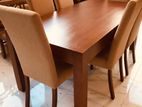 Latest Dinning Table with 6 Cushion Chairs -Li 60