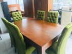 Latest Dinning Table with 6 Cushion Chairs -Li 80