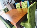 Latest Dinning Table with 6 Cushion Chairs -Li 83