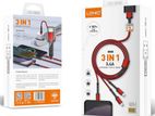 LDNIO 3in1 Fast Charging Data Cable LC93