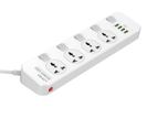 LDNIO 4 Socket + USB Ports Surge Protection with Single On Off Line
