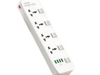 LDNIO 4 UK Socket Outlet +4 USB Output Power Supply Model-SC4408