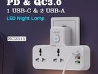 LDNIO SC2311 20W 3-Port USB Power Extension Socket