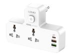 LDNIO SC2311 Dual AC Outlets + 3 USB Ports UK Plug